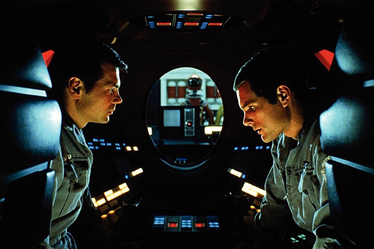 Gary Lockwood and Keir Dullea in 2001: A Space Odyssey (1968)