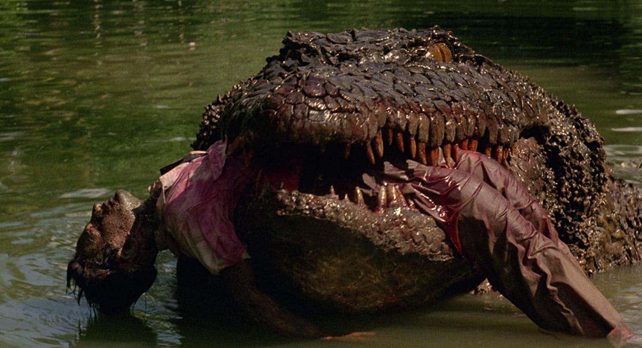 The giant killer crocodile in Killer Crocodile (1989)