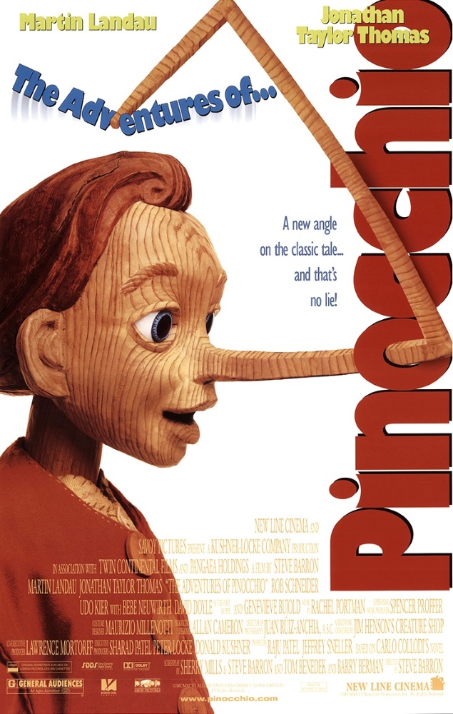 The Adventures of Pinocchio (1996) poster
