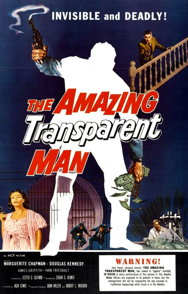 The Amazing Transparent Man (1960) poster