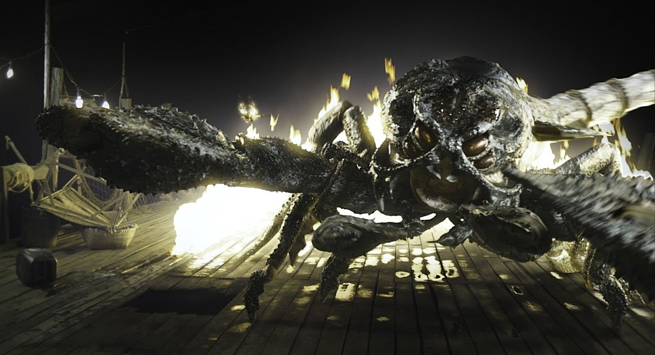 The sea monster in Amphibious 3D (2010)