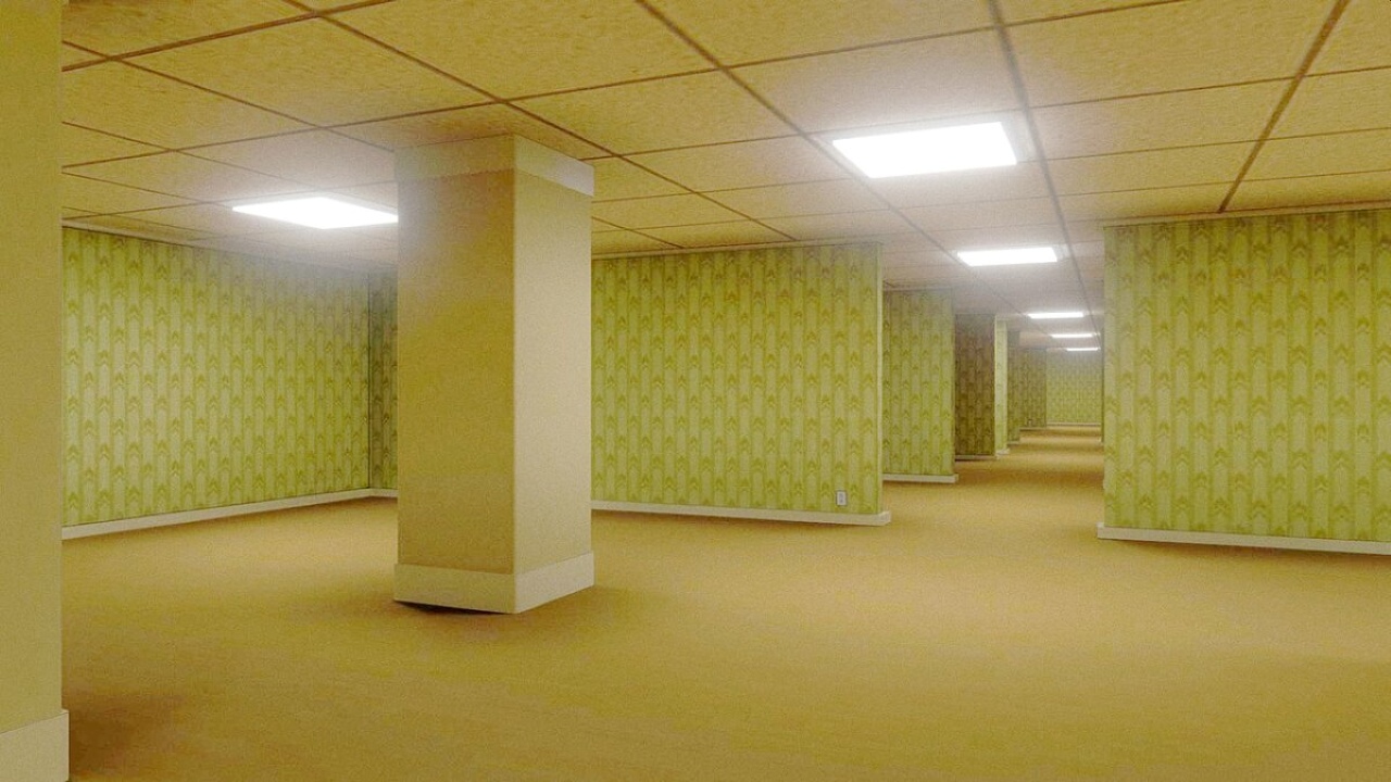 The backrooms in Backrooms (2026)