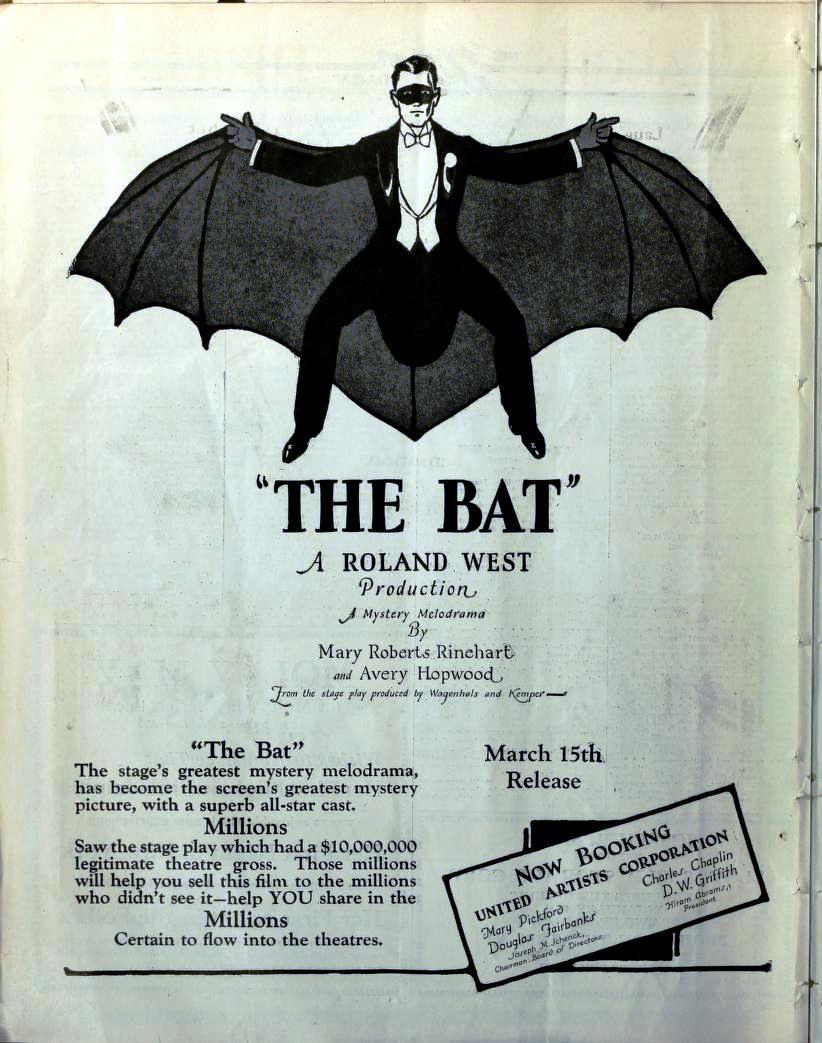 The Bat (1926) poster