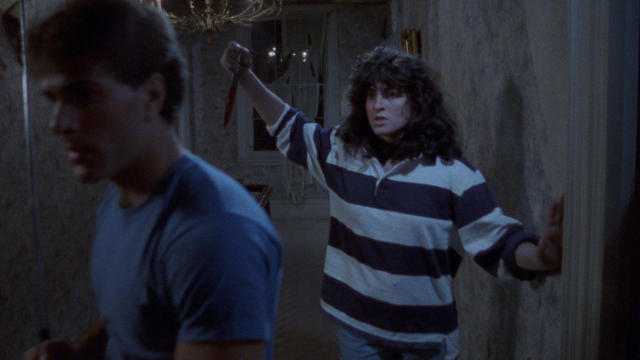 Mark Zobian and Sarah Newhouse in Dead Dudes in the House (1989)