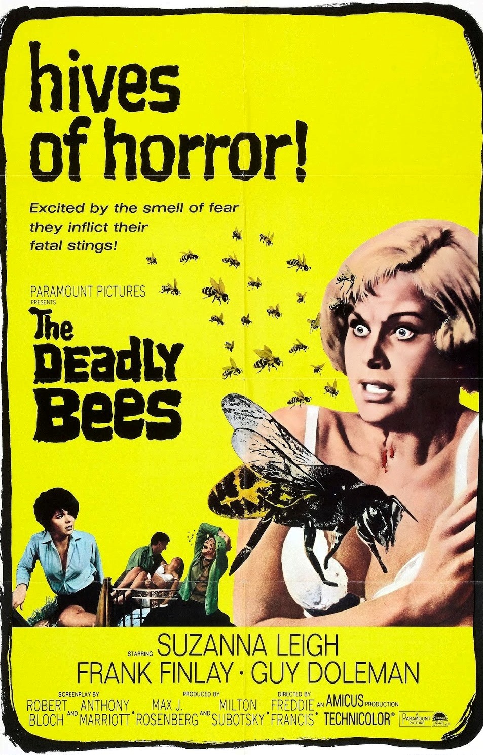 The Deadly Bees (1967) poster