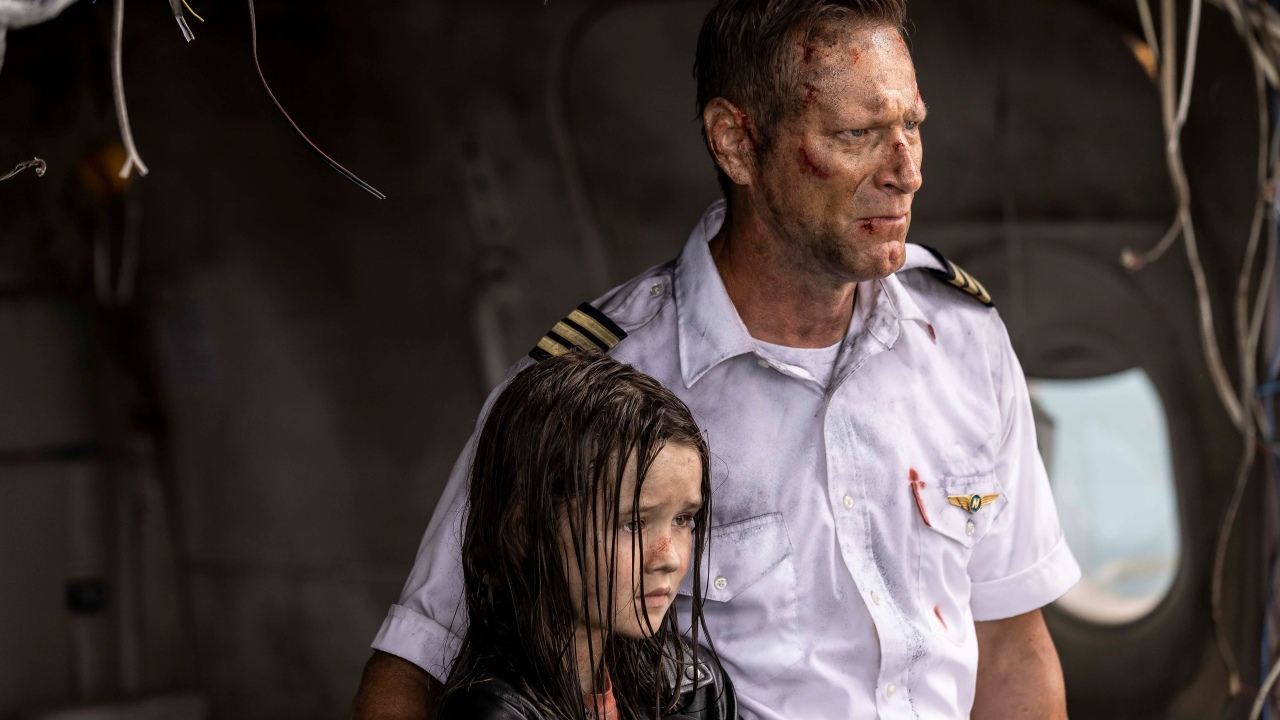 Aaron Eckhart and Molly Belle Wright in Deep Water (2026)