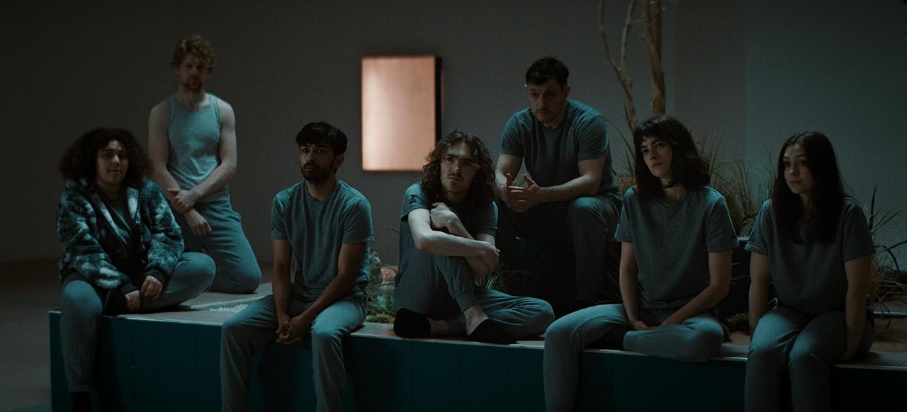Shonagh Marie, Frank Blake, Akshay Kumar, Brenock O’Connor, Diarmuid Noyes, Millie Brady, Abby Fitz in Double Blind (2023)