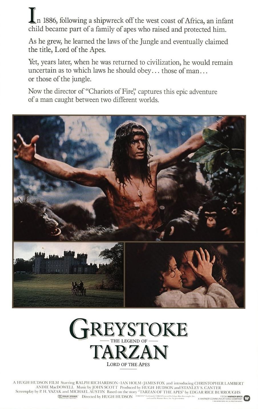 Greystoke: The Legend of Tarzan, Lord of the Apes (1984) poster