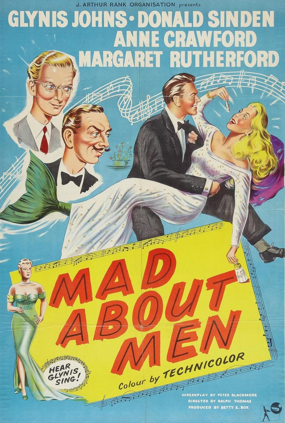 Mad About Men (1954) poster