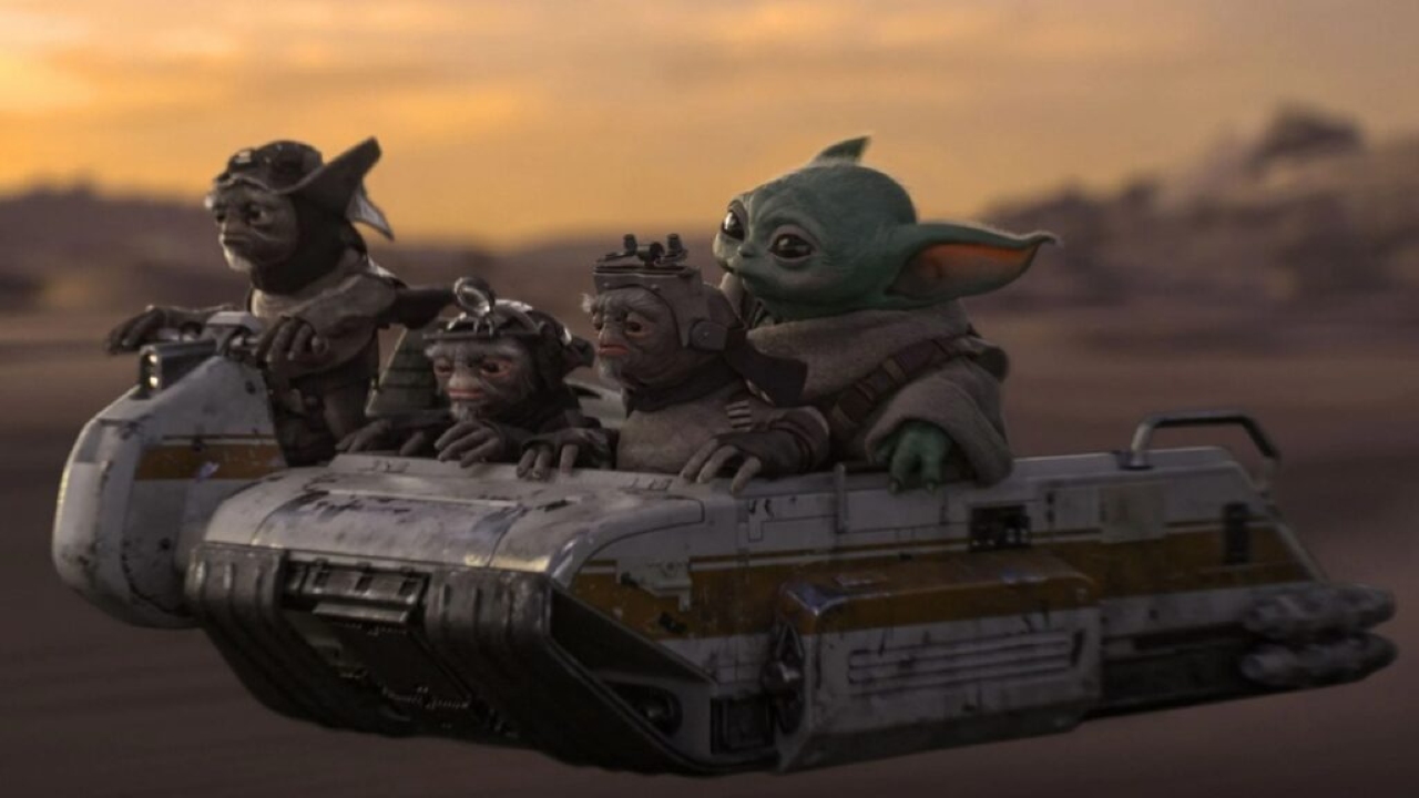 Grogu and the Azellans in The Mandalorian and Grogu (2026)