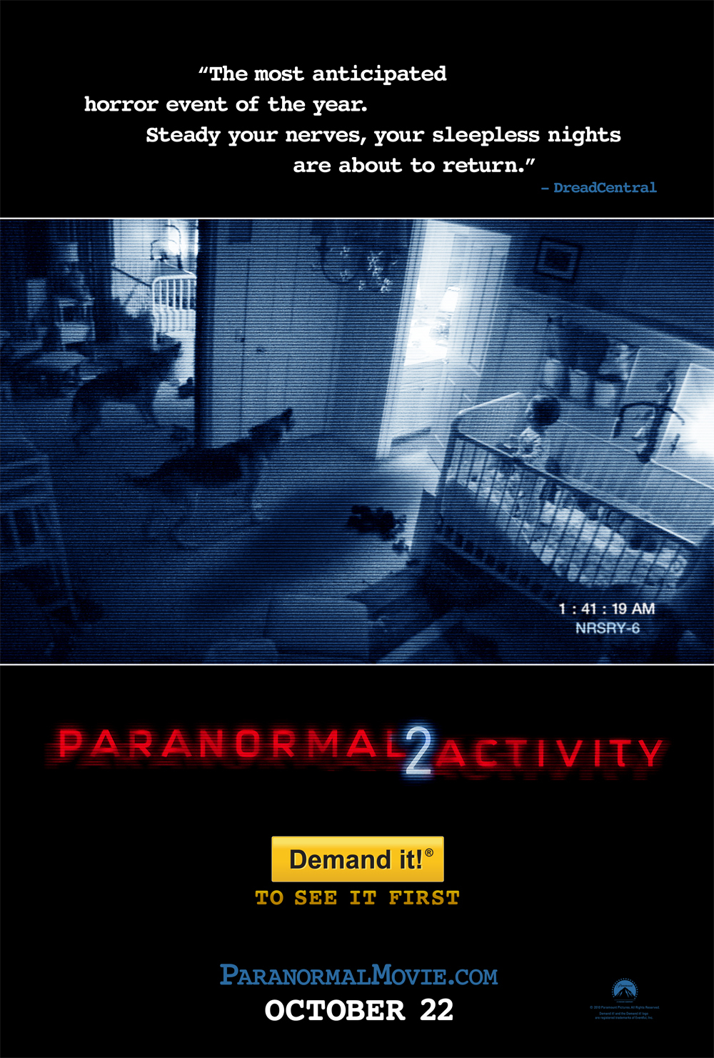 Paranormal Activity 2 (2010) poster