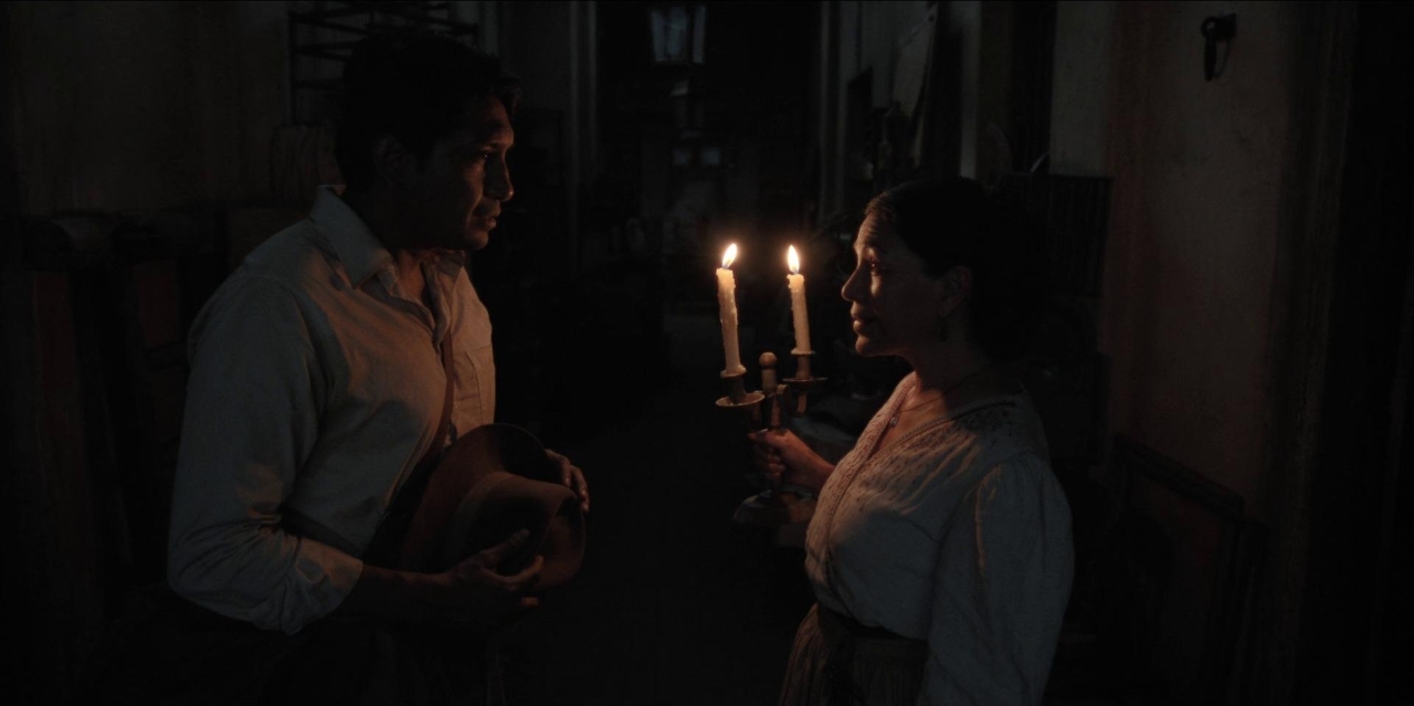 Tenoch Huerta Mejia and Dolores Heredia in Pedro Paramo (2024)