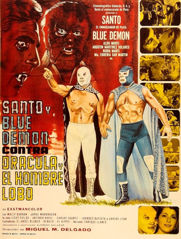 Santo and Blue Demon vs Dracula and the Wolfman (1973) poster