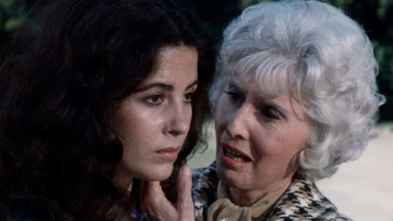 Barbara Parkins and Barbara Stanwyck in A Taste of Evil (1971)