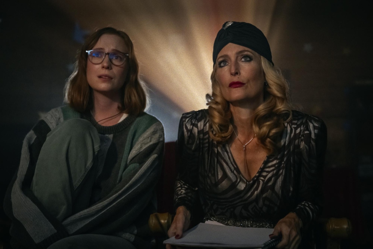 Hannah Einbinder and Gillian Anderson in Teenage Sex and Death at Camp Miasma (2026)