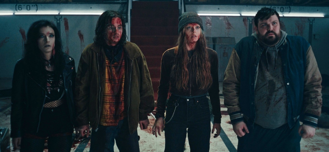 Rosemarie Sabor, Alexandre Nachi, Megan Peta Hill and Derek Johns in We Are Zombies (2023)